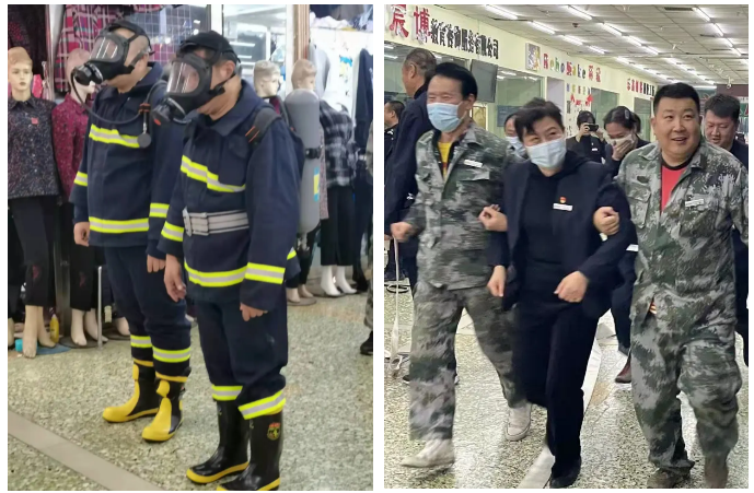 居安思危，防患未“燃”——亚星游戏商业开展消防应急逃生演练(图3)